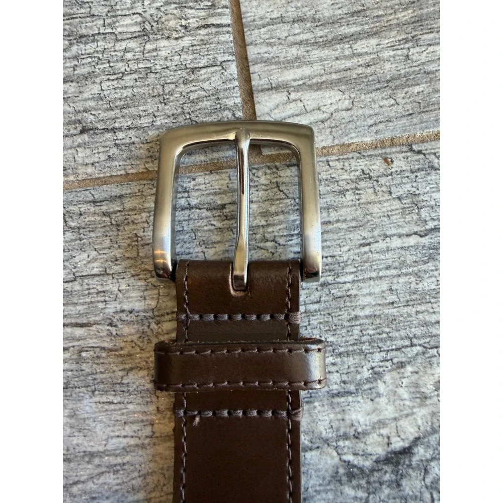 Genuine Leather Belt 38 Brown Classic Made in USA Mens Western‎ Dress Casual
